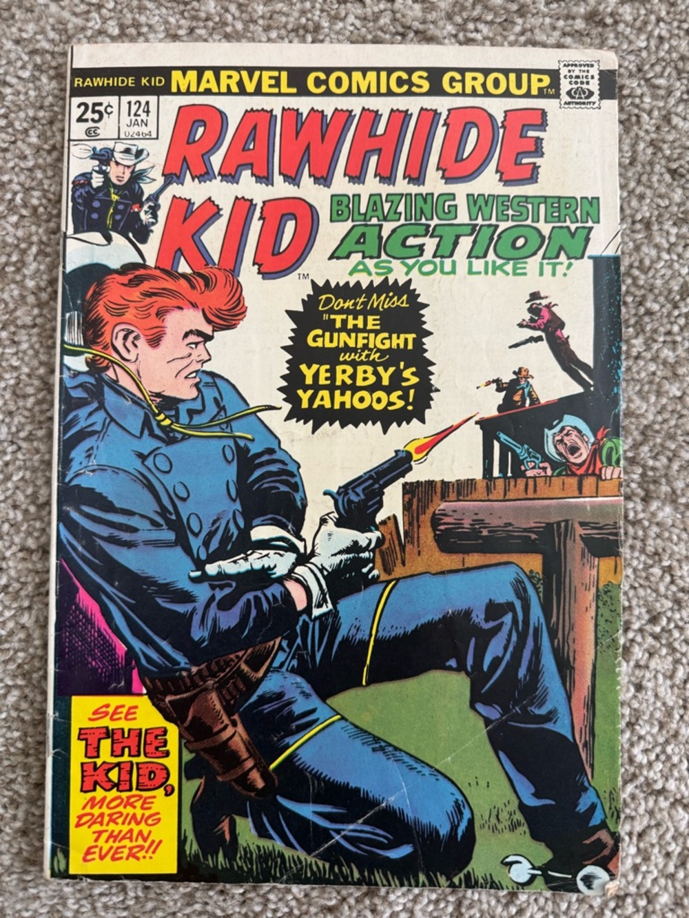 Marvel Rawhide Kid Comic - Red, Blue & Green Cover
